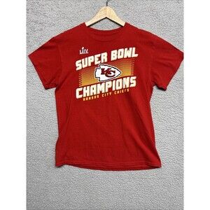 Fanatics T-Shirt Men M Red Kansas City Chiefs Super Bowl LIV Champions Graphic.